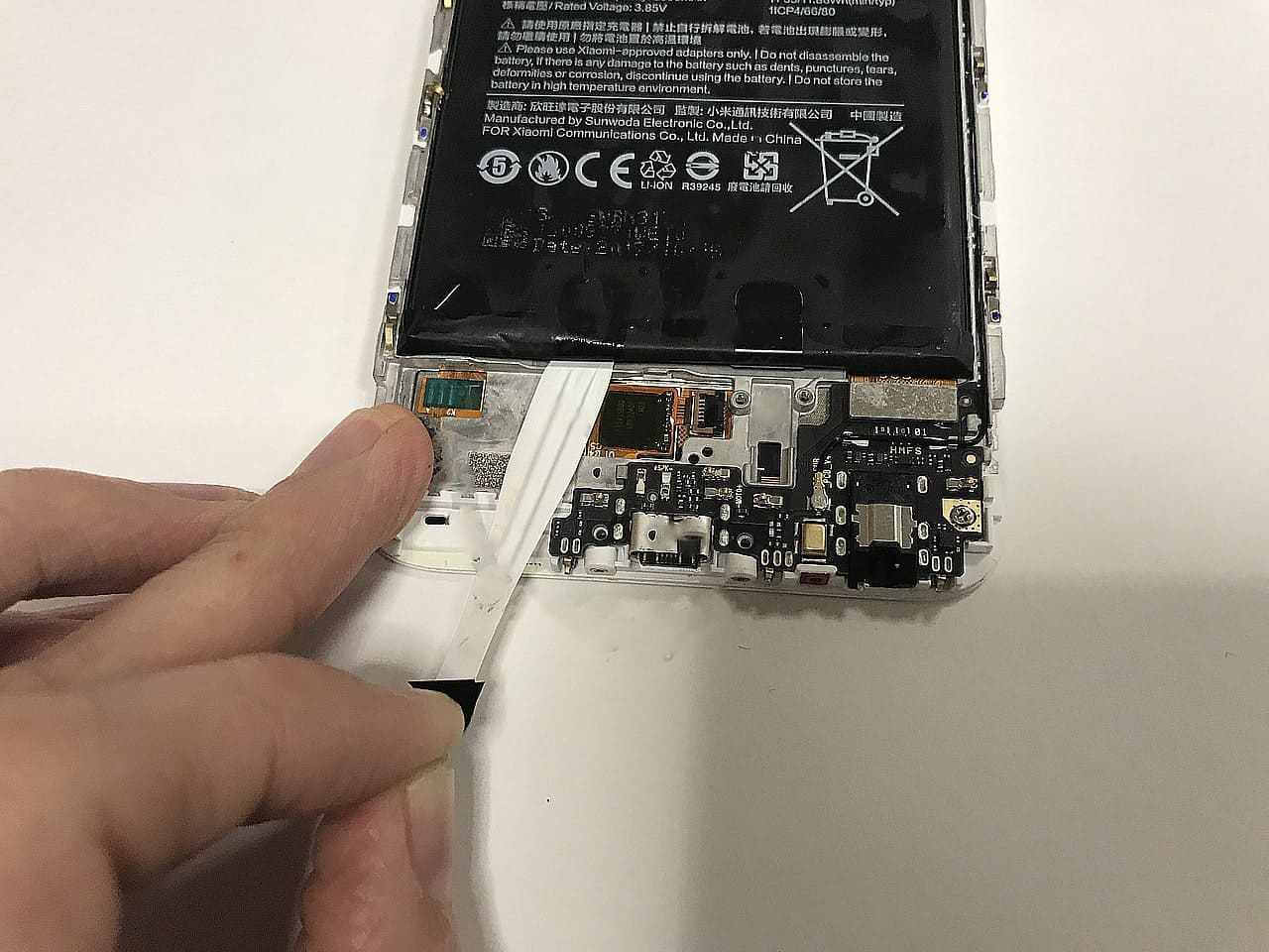 Xiaomi mi a1 замена экрана, инструкция 6